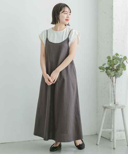 ITEMS URBANRESEARCH(アイテムズ アーバンリサーチ)の「リネンキャミワンピース(ワンピース・レディース・ネイビー/チャコールグレー/ベージュ・FREE)」の22枚目の写真