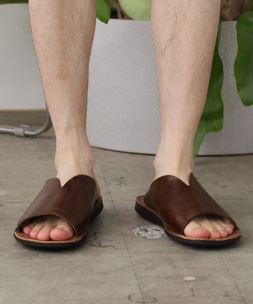BRADOR ブラドール サンダル LEATHER SANDAL 42 ブラウン BRADOR/ブラドール LEATHER SANDALS サンダル（サンダル