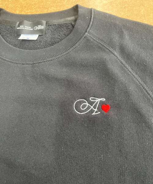 A.en(エイエン )の「A.en Heart Short Sleeve Sweat(スウェット・メンズ・ブラック/ライトグレー・M/L/XL)」の6枚目の写真