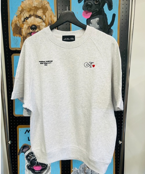 A.en(エイエン )の「A.en Heart Short Sleeve Sweat(スウェット・メンズ・ブラック/ライトグレー・M/L/XL)」の8枚目の写真
