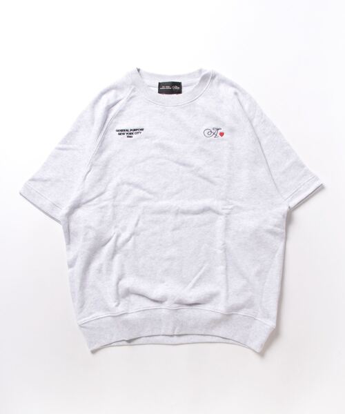 A.en(エイエン )の「A.en Heart Short Sleeve Sweat(スウェット・メンズ・ブラック/ライトグレー・M/L/XL)」の9枚目の写真
