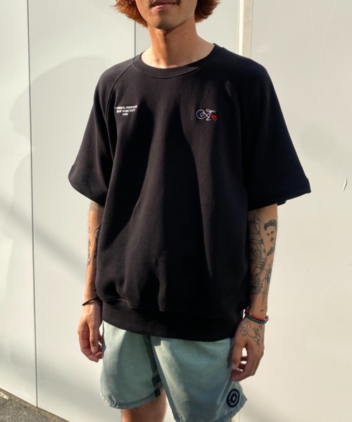 A.en(エイエン )の「A.en Heart Short Sleeve Sweat(スウェット・メンズ・ブラック/ライトグレー・M/L/XL)」の11枚目の写真