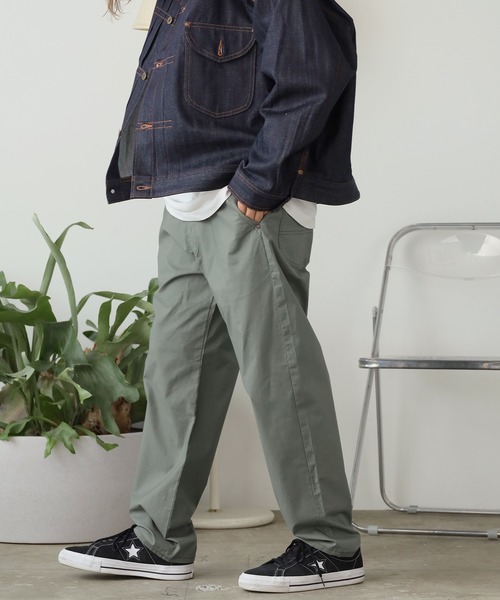 Lee（リー）の「Lee/リー COMFORT FLEEASY NARROW イージーパンツ（チノパンツ・メンズ・インディゴブルー/アイボリー/その他/ブラック/ブルー/ベージュ/ブラウン/グリーン/ダークネイビー/チャコール/オリーブ・FREE）」の7枚目の写真