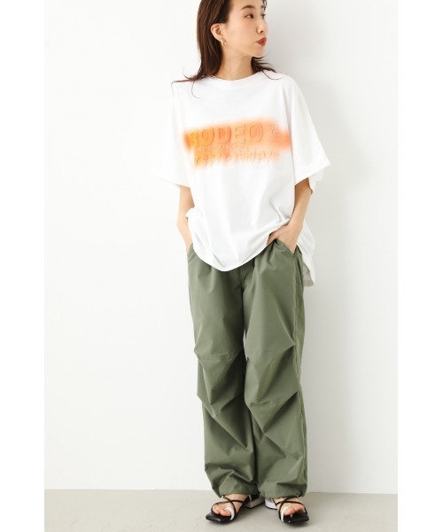 RODEO CROWNS WIDE BOWL(ロデオクラウンズワイドボウル)の「SPRAYエンボスロゴTシャツ(Tシャツ/カットソー・レディース・ライトブルー/オフホワイト/チャコールグレー・FREE)」の10枚目の写真