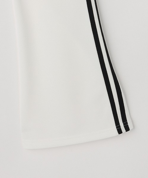 LOVETOXIC（ラブトキシック）の「【LTXC】接触冷感ラインフレアパンツ（その他パンツ・キッズ・ブラック/オフホワイト・SS/S/M/L）」の12枚目の写真