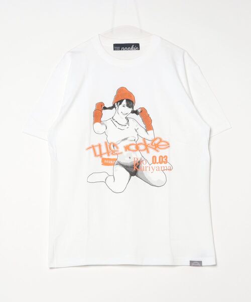 THE Nookie(ザヌーキー)の「『THE nookie LOVE Rio Kuriyama』PORTRAIT TEE(Tシャツ/カットソー・レディース・ブラック/ホワイト・LARGE)」の2枚目の写真