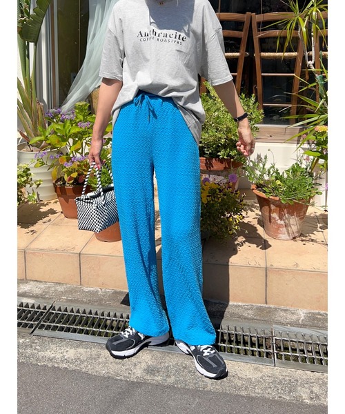 owndaily(オンデイリー)の「ワッフルレギンスパンツ(その他パンツ・レディース・ブラック/ピンク/ブルー/グリーン・FREE)」の6枚目の写真