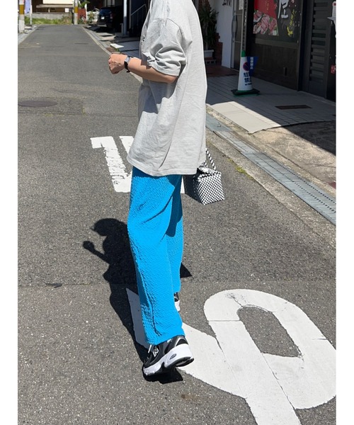 owndaily(オンデイリー)の「ワッフルレギンスパンツ(その他パンツ・レディース・ブラック/ピンク/ブルー/グリーン・FREE)」の7枚目の写真