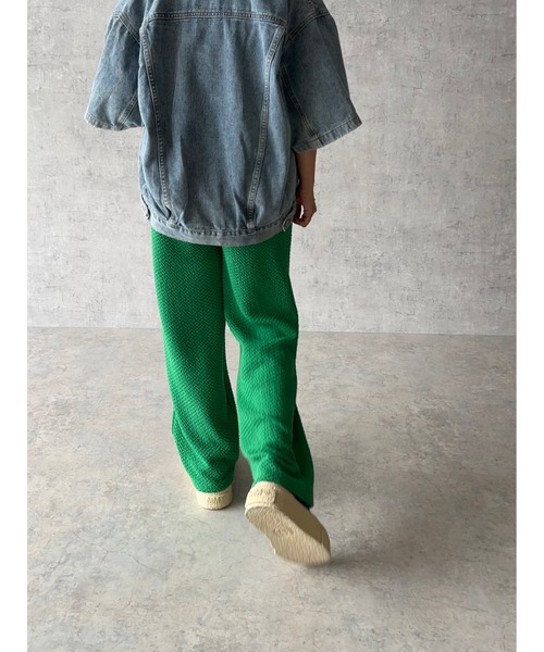 owndaily(オンデイリー)の「ワッフルレギンスパンツ(その他パンツ・レディース・ブラック/ピンク/ブルー/グリーン・FREE)」の15枚目の写真