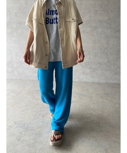 owndaily(オンデイリー)の「ワッフルレギンスパンツ(その他パンツ・レディース・ブラック/ピンク/ブルー/グリーン・FREE)」の18枚目の写真