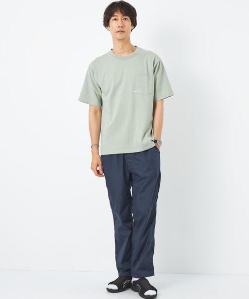 UNIVERSAL OVERALL(ユニバーサルオーバーオール)の「【別注】<UNIVERSAL OVERALL>GLR ロゴ エンブロ ポケット Tシャツ(Tシャツ/カットソー・メンズ・ホワイト/ライム/ダークグレー・M/S/L)」の7枚目の写真
