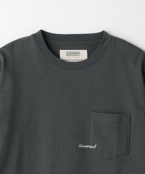 UNIVERSAL OVERALL(ユニバーサルオーバーオール)の「【別注】<UNIVERSAL OVERALL>GLR ロゴ エンブロ ポケット Tシャツ(Tシャツ/カットソー・メンズ・ホワイト/ライム/ダークグレー・M/S/L)」の10枚目の写真