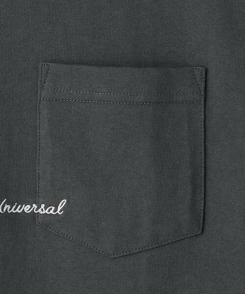 UNIVERSAL OVERALL(ユニバーサルオーバーオール)の「【別注】<UNIVERSAL OVERALL>GLR ロゴ エンブロ ポケット Tシャツ(Tシャツ/カットソー・メンズ・ホワイト/ライム/ダークグレー・M/S/L)」の12枚目の写真