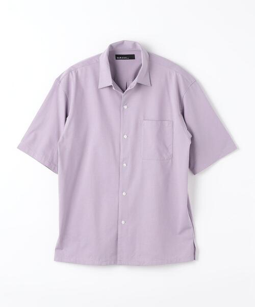 green label relaxing（グリーンレーベルリラクシング）の「クリアジャージ オープンカラー シャツ（シャツ/ブラウス・メンズ・ライラック/ライトグレー/ワインレッド/ネイビー・L/S/M/XL）」の19枚目の写真