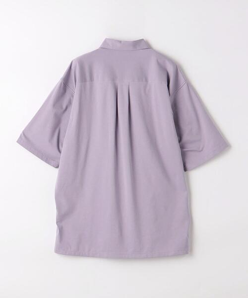 green label relaxing（グリーンレーベルリラクシング）の「クリアジャージ オープンカラー シャツ（シャツ/ブラウス・メンズ・ライラック/ライトグレー/ワインレッド/ネイビー・L/S/M/XL）」の20枚目の写真