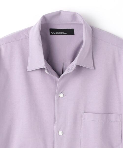 green label relaxing（グリーンレーベルリラクシング）の「クリアジャージ オープンカラー シャツ（シャツ/ブラウス・メンズ・ライラック/ライトグレー/ワインレッド/ネイビー・L/S/M/XL）」の21枚目の写真