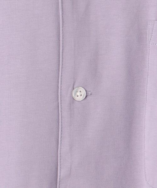 green label relaxing（グリーンレーベルリラクシング）の「クリアジャージ オープンカラー シャツ（シャツ/ブラウス・メンズ・ライラック/ライトグレー/ワインレッド/ネイビー・L/S/M/XL）」の22枚目の写真