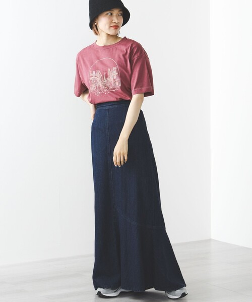 BEAMS HEART(ビームスハート)の「BEAMS HEART / カラフルプリント Tシャツ(Tシャツ/カットソー・レディース・オフホワイト/ブラック系その他4/パープル系その他5・FREE)」の10枚目の写真