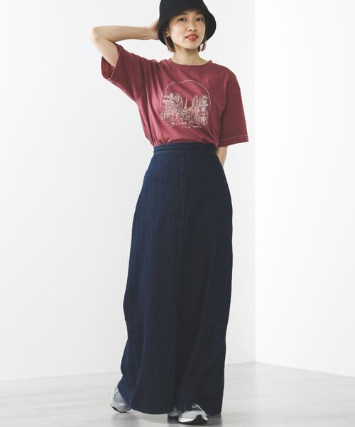 BEAMS HEART(ビームスハート)の「BEAMS HEART / カラフルプリント Tシャツ(Tシャツ/カットソー・レディース・オフホワイト/ブラック系その他4/パープル系その他5・FREE)」の11枚目の写真
