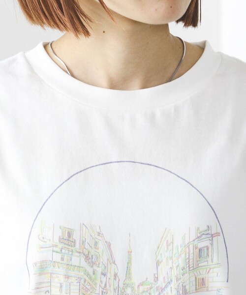 BEAMS HEART(ビームスハート)の「BEAMS HEART / カラフルプリント Tシャツ(Tシャツ/カットソー・レディース・オフホワイト/ブラック系その他4/パープル系その他5・FREE)」の21枚目の写真