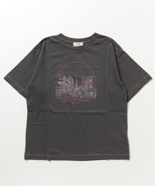 BEAMS HEART(ビームスハート)の「BEAMS HEART / カラフルプリント Tシャツ(Tシャツ/カットソー・レディース・オフホワイト/ブラック系その他4/パープル系その他5・FREE)」の5枚目の写真
