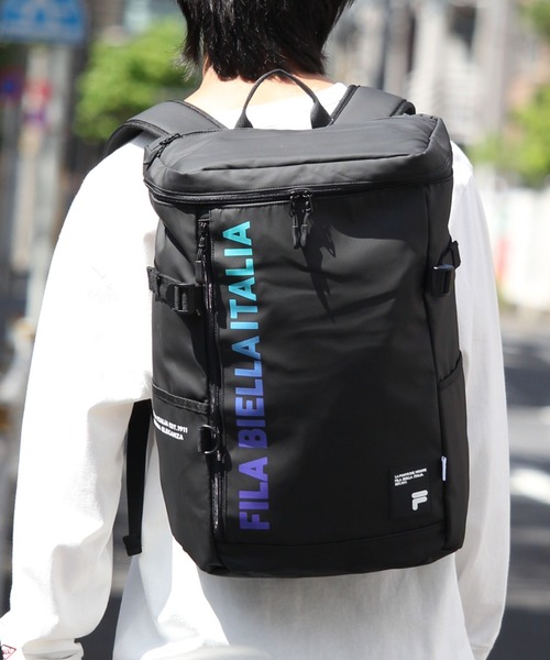 FILA（フィラ）の「【FILA/フィラ】ボックスバックパック（バックパック/リュック・メンズ・ブラック/ブラック系その他/ブラック系その他2・FREE）」の4枚目の写真