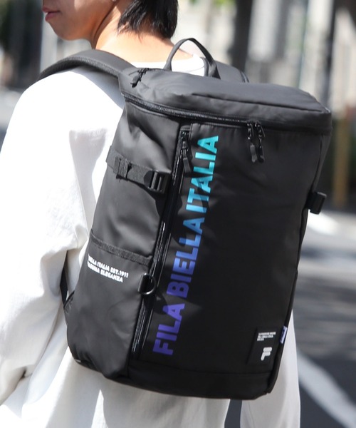 FILA（フィラ）の「【FILA/フィラ】ボックスバックパック（バックパック/リュック・メンズ・ブラック/ブラック系その他/ブラック系その他2・FREE）」の5枚目の写真