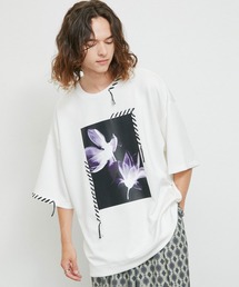 JUNRED | ハンドステッチグラフィックルーズTシャツ(Tシャツ/カットソー)