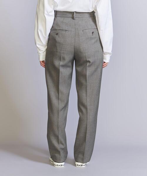 BEAUTY&YOUTH UNITED ARROWS(ビューティーアンドユースユナイテッドアローズ)の「シャークスキン ストレート パンツ -ウォッシャブル-(その他パンツ・レディース・ダークブラウン/ブラック・S/M)」の9枚目の写真