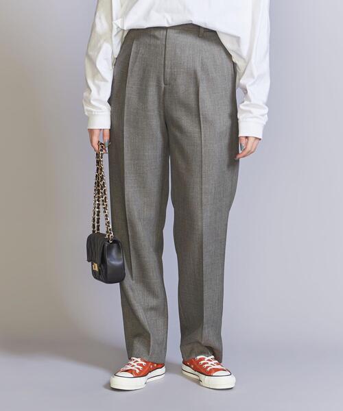BEAUTY&YOUTH UNITED ARROWS(ビューティーアンドユースユナイテッドアローズ)の「シャークスキン ストレート パンツ -ウォッシャブル-(その他パンツ・レディース・ダークブラウン/ブラック・S/M)」の3枚目の写真