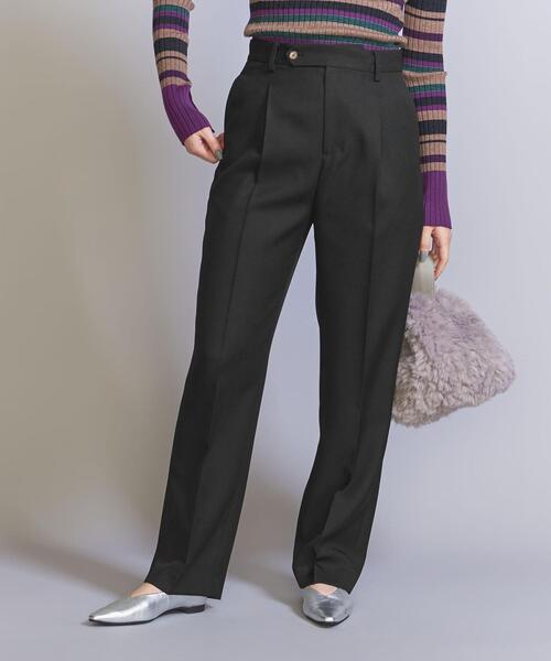 BEAUTY&YOUTH UNITED ARROWS(ビューティーアンドユースユナイテッドアローズ)の「シャークスキン ストレート パンツ -ウォッシャブル-(その他パンツ・レディース・ダークブラウン/ブラック・S/M)」の15枚目の写真