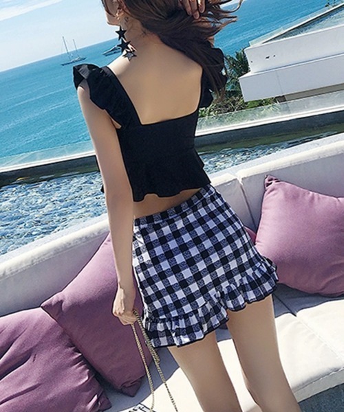 新品未使用　アンドマリー　水着　スイムウェア　チェック柄 Amazon.co.jp: [ロキシー] オンラインストア・直営店限定