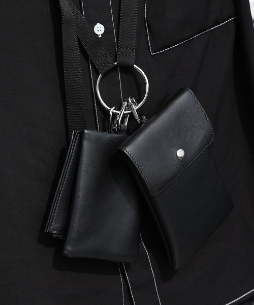 ８(eight)（エイト）の「３連ポーチショルダー（ショルダーバッグ・メンズ・ブラック・FREE）」の2枚目の写真