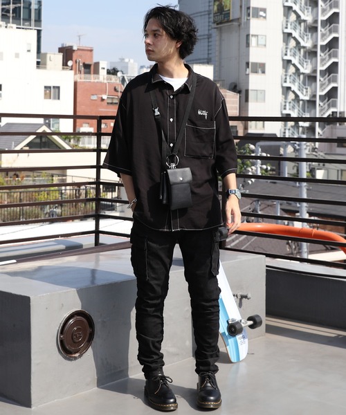 ８(eight)（エイト）の「３連ポーチショルダー（ショルダーバッグ・メンズ・ブラック・FREE）」の5枚目の写真