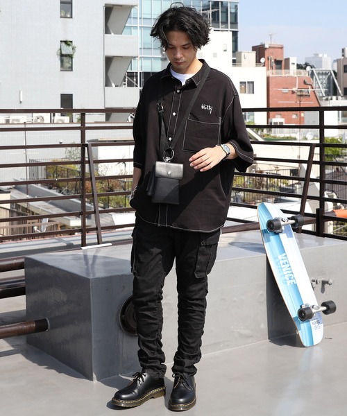 ８(eight)（エイト）の「３連ポーチショルダー（ショルダーバッグ・メンズ・ブラック・FREE）」の7枚目の写真