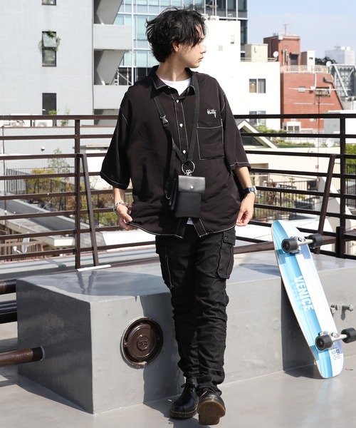 ８(eight)（エイト）の「３連ポーチショルダー（ショルダーバッグ・メンズ・ブラック・FREE）」の8枚目の写真