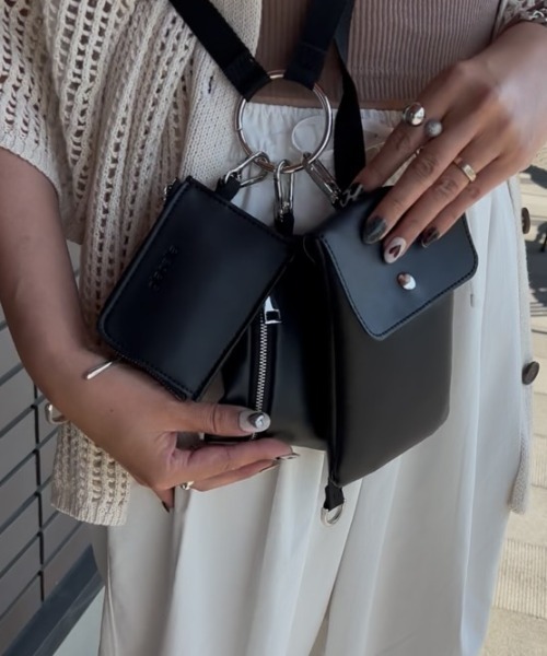 ８(eight)（エイト）の「３連ポーチショルダー（ショルダーバッグ・メンズ・ブラック・FREE）」の14枚目の写真