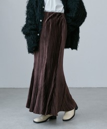 ベロアプリーツマーメイドスカート