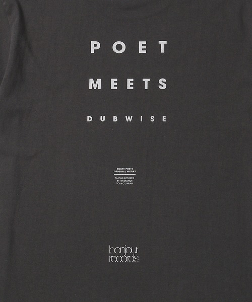 POET MEETS DUBWISE（ポエットミーツダブワイズ）の「【POET MEETS DUBWISE/ポエトミーツダブワイズ】NOISE Bispoke T-Shirt 「NOISE」Bonjour RecordsエクスクルーシブショートスリーブTシャツ（Tシャツ/カットソー・メンズ・スミクロ/ホワイト・L/XL/M）」の6枚目の写真