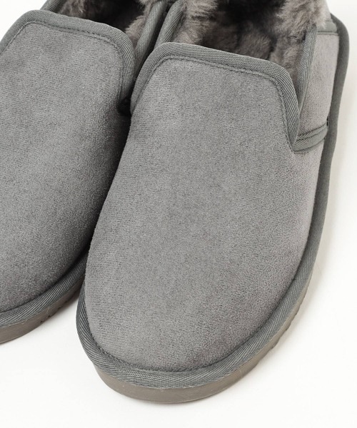 BAYFLOW（ベイフロー）の「フェイクムートンスリッポン（スリッポン・レディース・キャメル/グレー・LARGE/MEDIUM）」の7枚目の写真