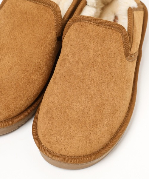 BAYFLOW（ベイフロー）の「フェイクムートンスリッポン（スリッポン・レディース・キャメル/グレー・LARGE/MEDIUM）」の8枚目の写真