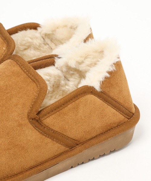 BAYFLOW（ベイフロー）の「フェイクムートンスリッポン（スリッポン・レディース・キャメル/グレー・LARGE/MEDIUM）」の10枚目の写真