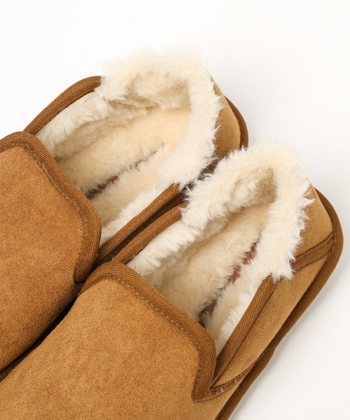 BAYFLOW（ベイフロー）の「フェイクムートンスリッポン（スリッポン・レディース・キャメル/グレー・LARGE/MEDIUM）」の12枚目の写真