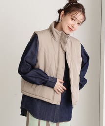 N.（N. Natural Beauty Basic）（エヌエヌナチュラルビューティーベーシック）の「◆スタンドネック中綿ベスト（ベスト・レディース）」