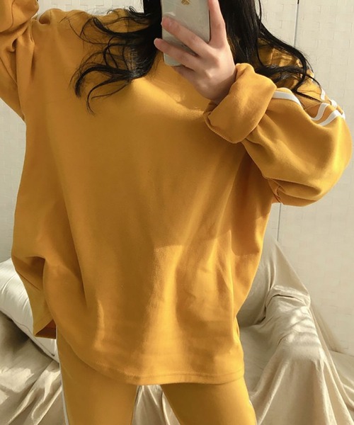 NinaetLina（ニナエリナ）の「薄手カットソーセットアップ（Tシャツ/カットソー・レディース・グレー/パープル/ブラック・XL/M/L）」の7枚目の写真