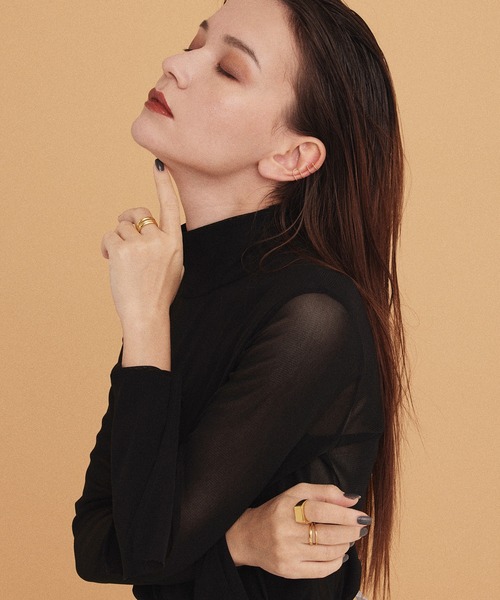 CENE（セネ）の「【CENE】セネ/スクエアリング（リング・レディース・シルバー/ゴールド・#11/#9/#13）」の4枚目の写真