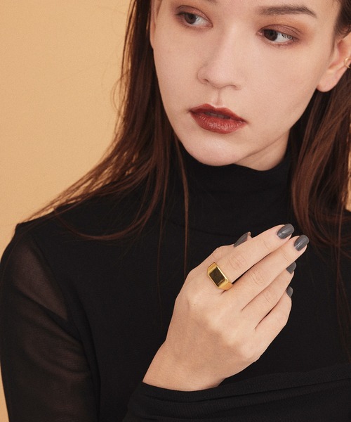 CENE（セネ）の「【CENE】セネ/スクエアリング（リング・レディース・シルバー/ゴールド・#11/#9/#13）」の7枚目の写真