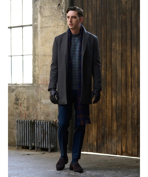 MEN'S BIGI（メンズビギ）の「千鳥格子グレークルーネックニット（ニット/セーター・メンズ・グレー・03/01/02）」の13枚目の写真