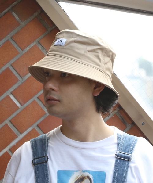 ８(eight)（エイト）の「ダウンブリムワッペンバケット（ハット・メンズ・ベージュ/ネイビー/オリーブ/ブラック/ホワイト・FREE）」の3枚目の写真