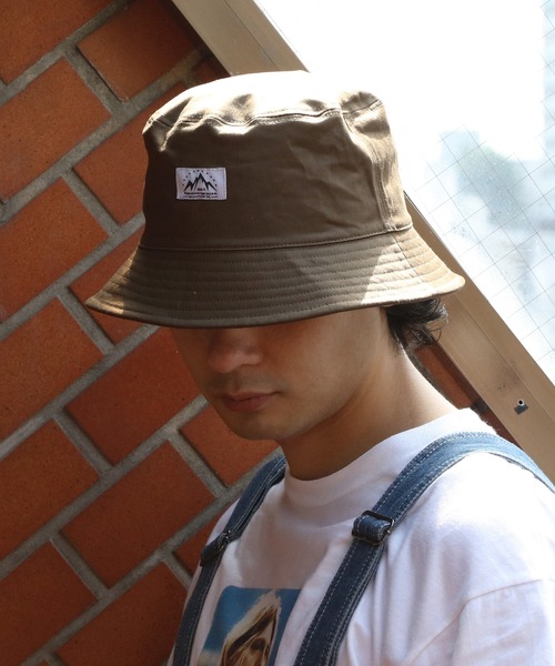 ８(eight)（エイト）の「ダウンブリムワッペンバケット（ハット・メンズ・ベージュ/ネイビー/オリーブ/ブラック/ホワイト・FREE）」の4枚目の写真